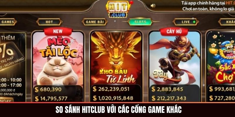 Trang Chủ So sánh HITCLUB với các cổng game khác 2026